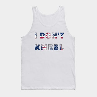 i don't kneel usa flag Tank Top